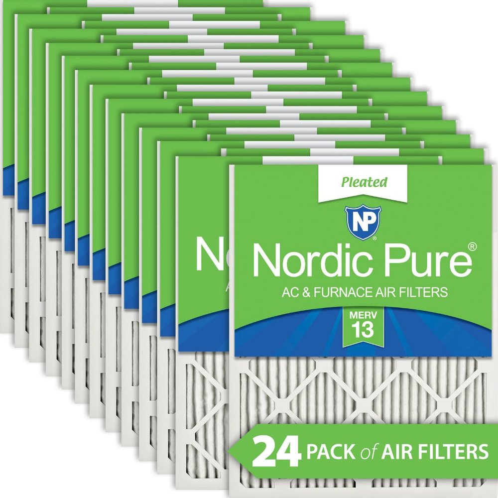 16x25x1 (15_1/2x24_1/2) Pleated MERV 13 Air Filters 3 PackCount Per Pack:24